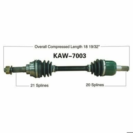 WIDE OPEN OE Replacement CV Axle for KAW FRONT KVF400 PRAIRIE 4X 97-02 KAW-7003